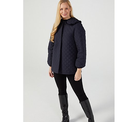 Helene Berman Quilted Jacket with Collar