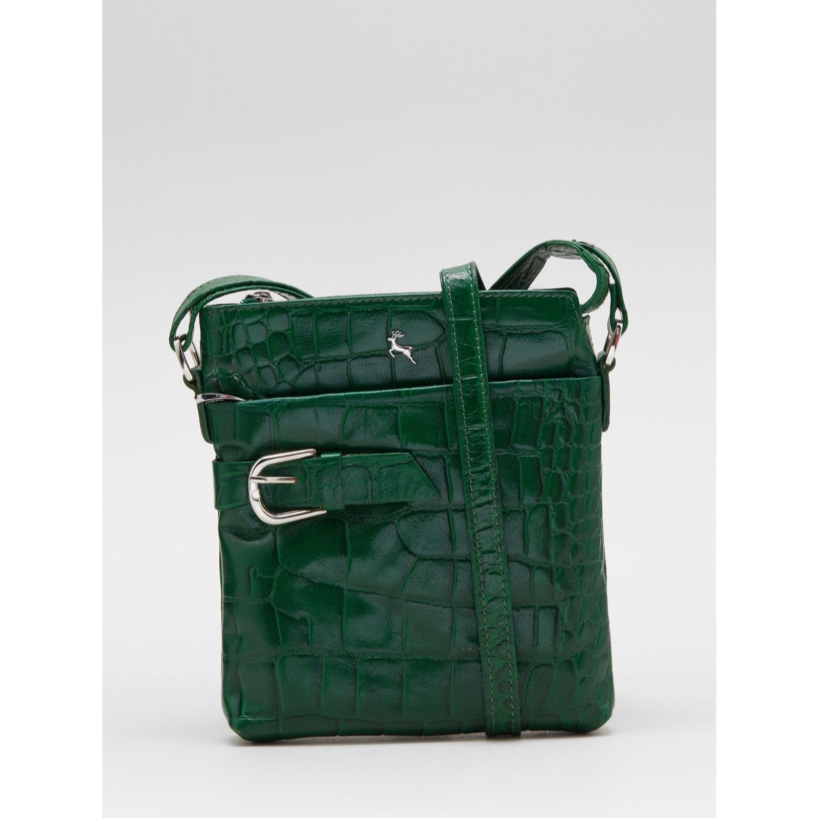 Outlet Ashwood Joani Buckle Leather Crossbody Bag