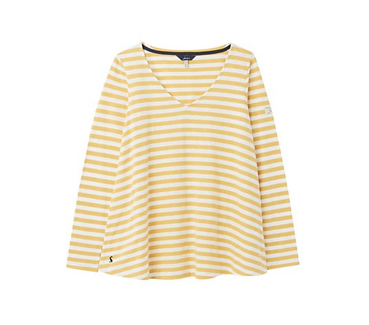 Joules Harbour Light Swing V Neck Jersey Top