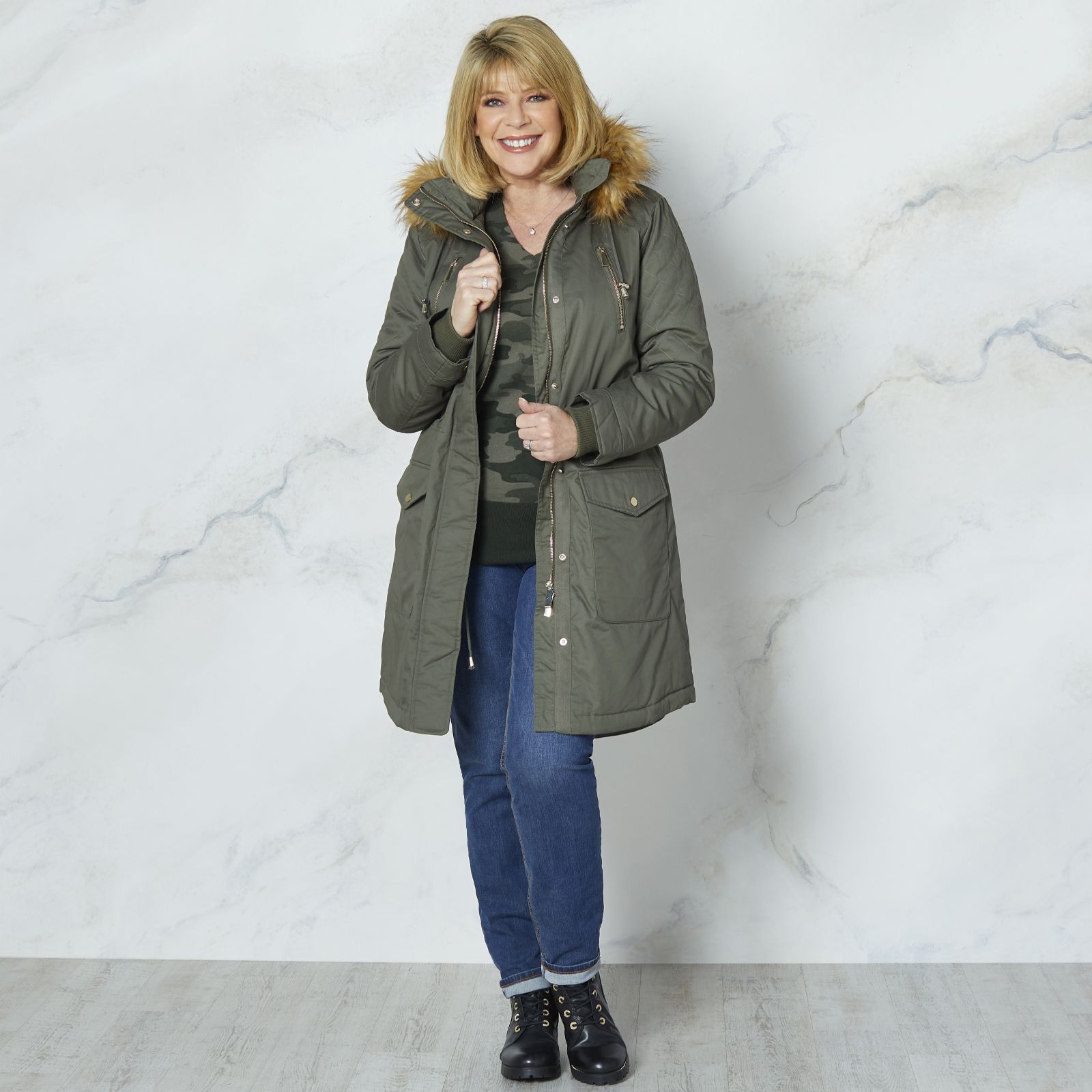 qvc faux fur jackets