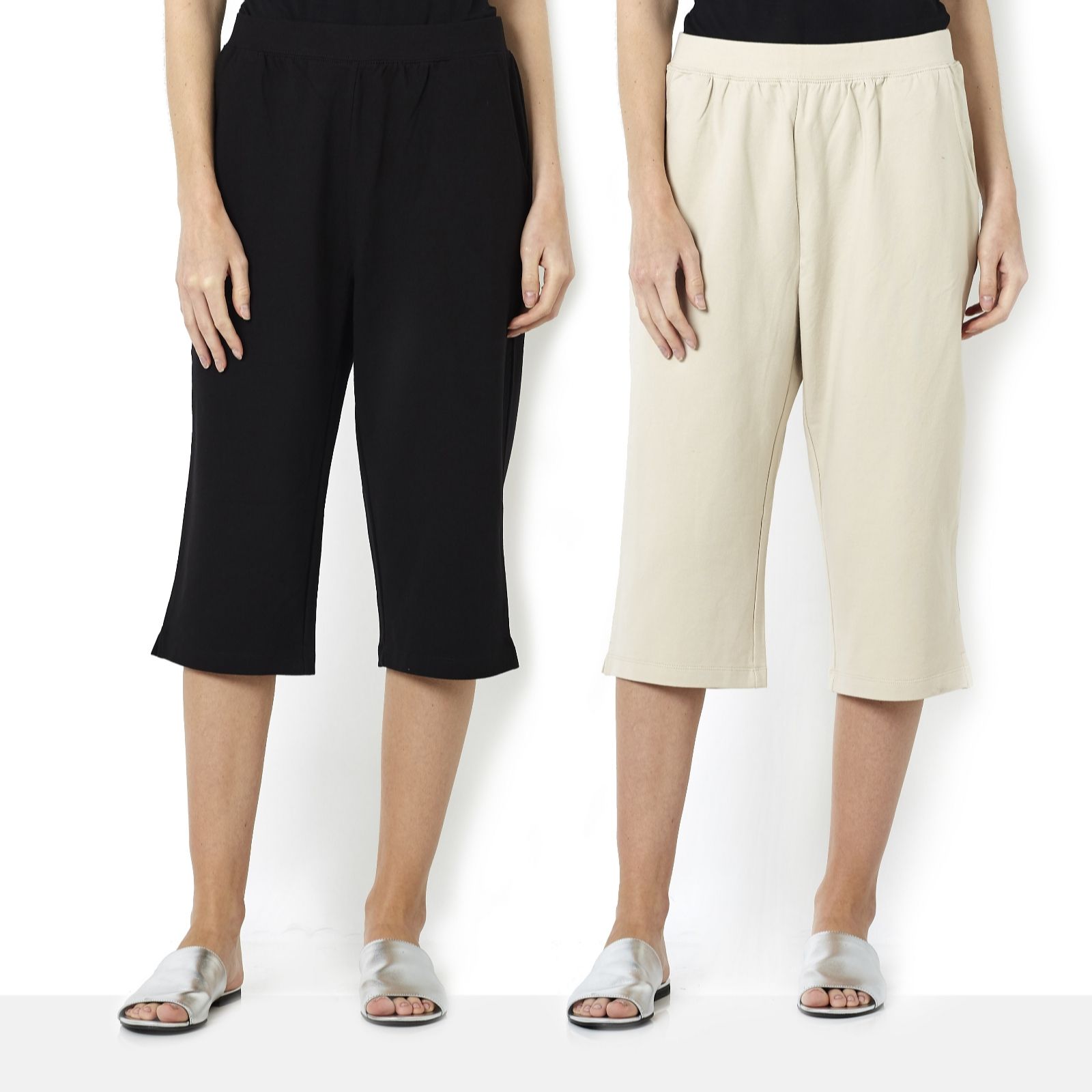 qvc denim and co pedal pushers