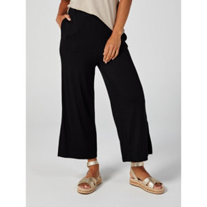 WynneLayers Wide Leg Trousers with Side Slit - 185546