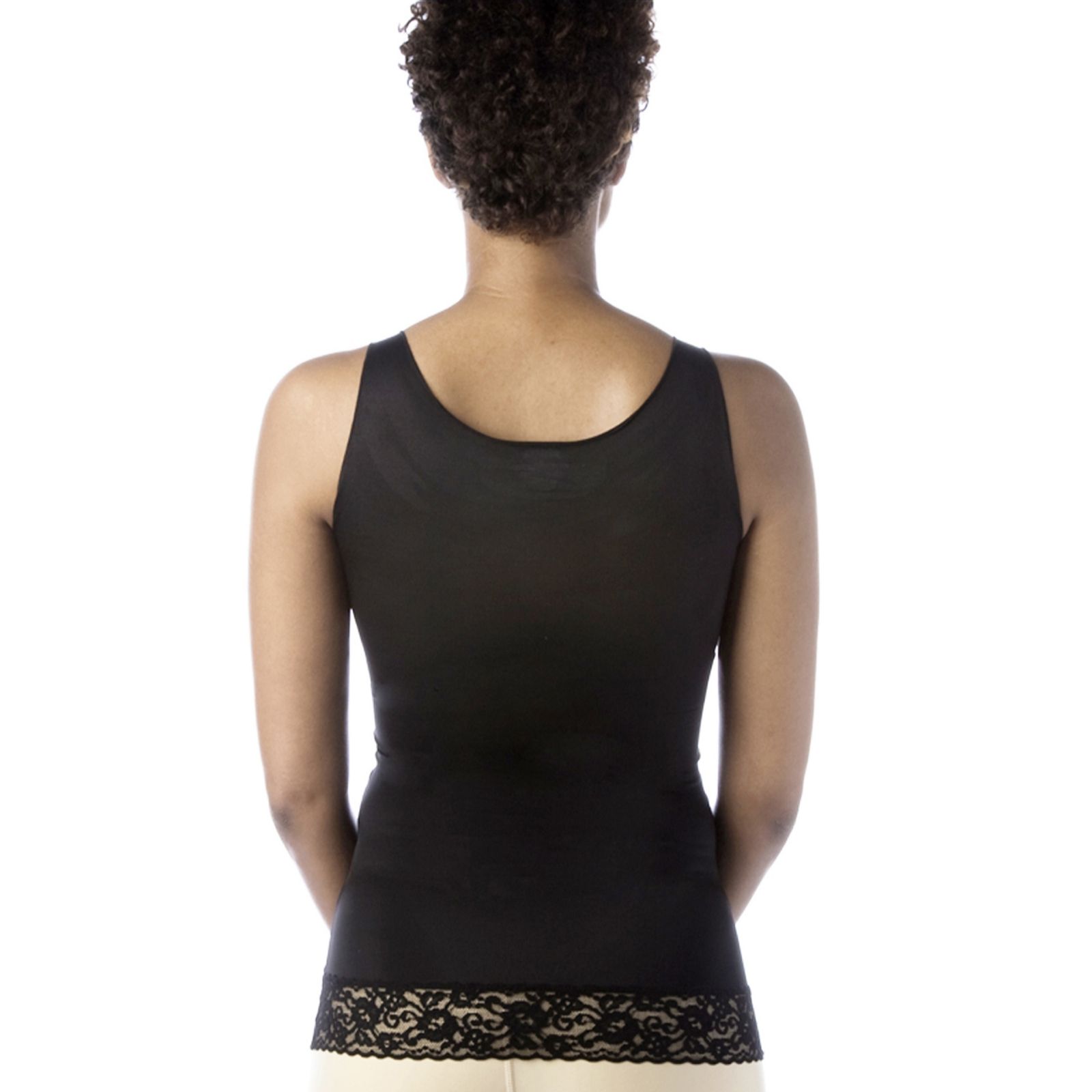 SPANX Hide & Sleek Scoop Neck Camisole with Ruching & Lace - QVC UK