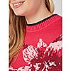 Badgley Mischka Poinsettia Flower Sweater, 5 of 5