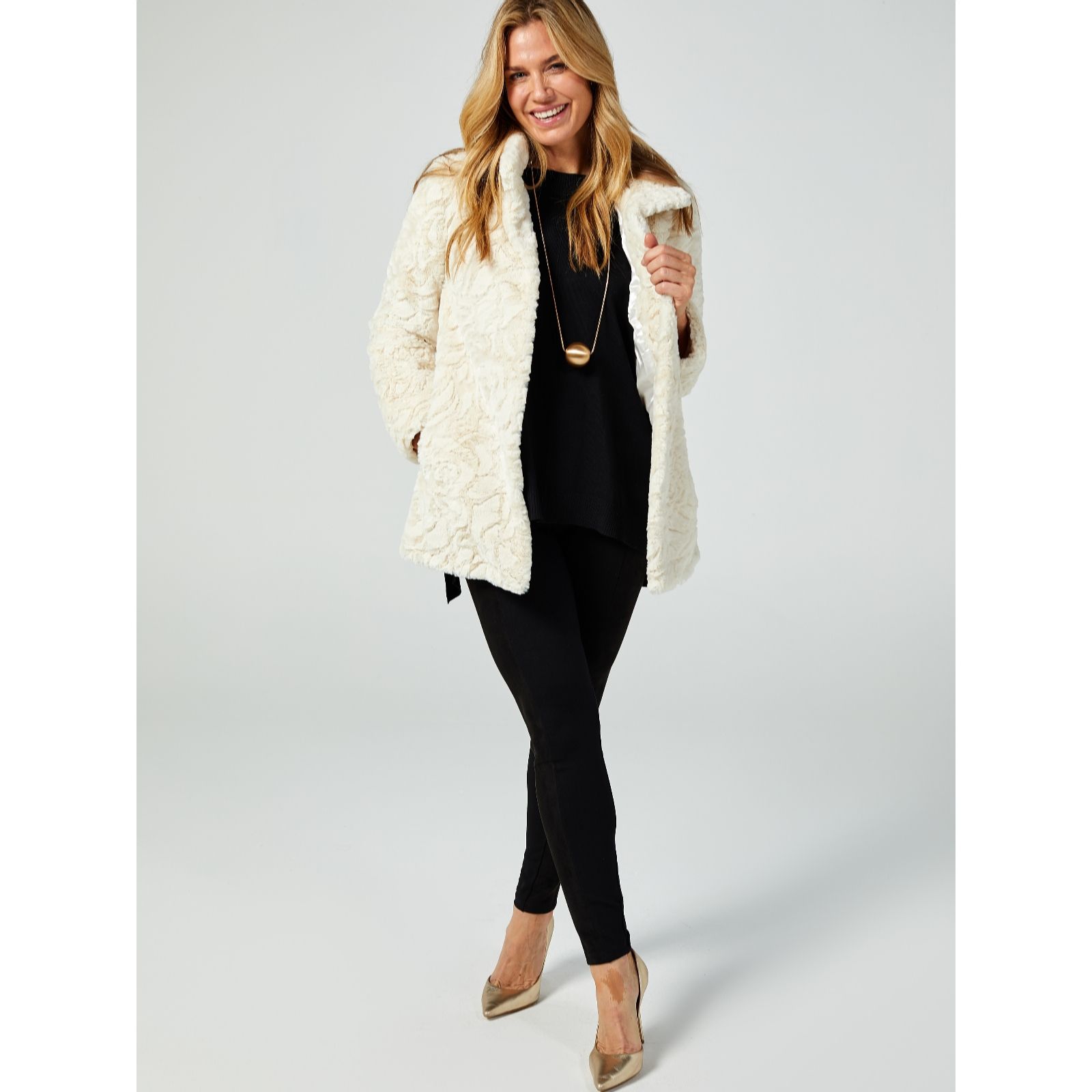 qvc faux fur jackets