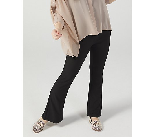 WynneLayers Luxe Crepe Flared Leg Pant with Pockets