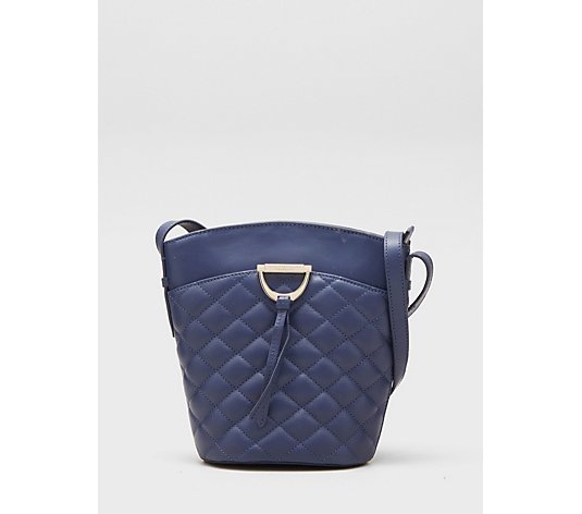 Paul Costelloe Quilted Piroutte Leather Bucket Bag