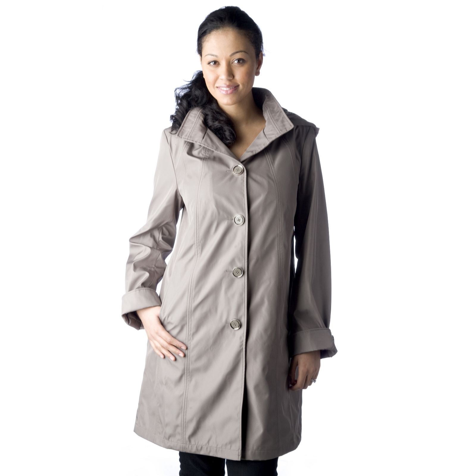 Centigrade Bonded Coat with Detachable Hood - QVC UK