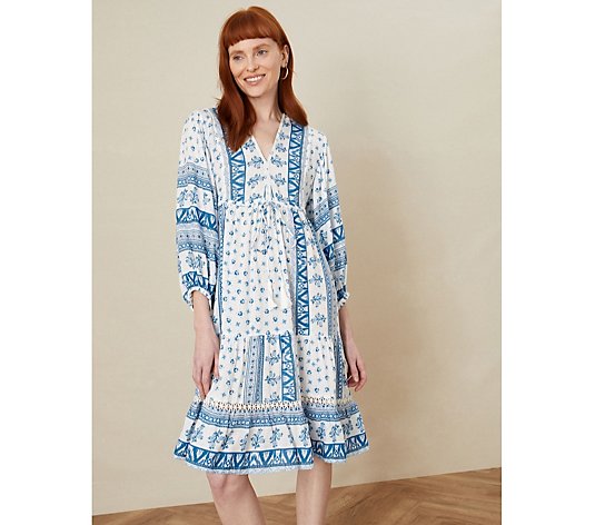 Monsoon Eloise Print Dress Tunic 3/4