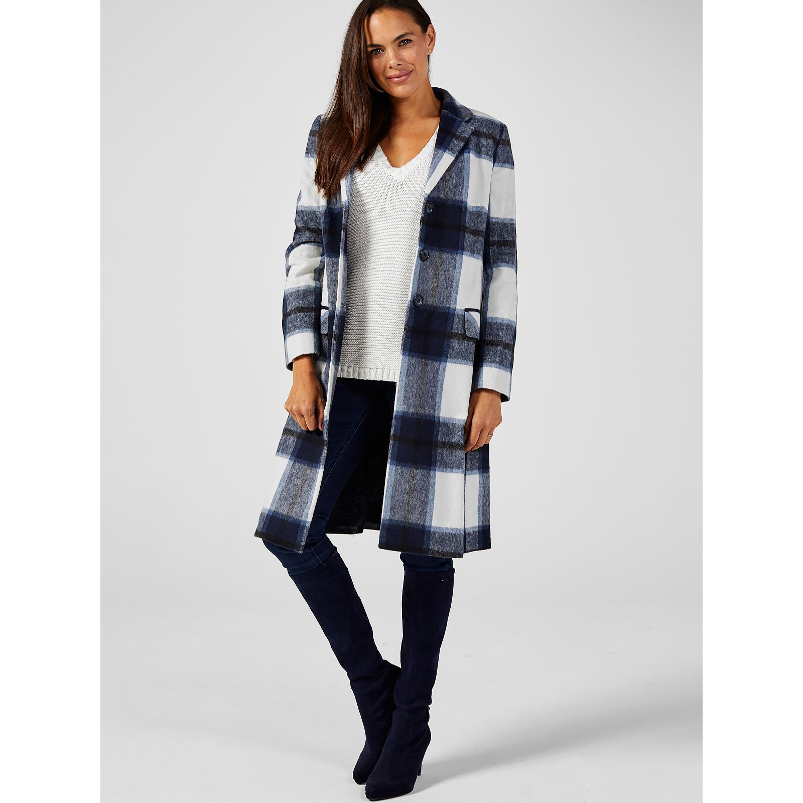 helene berman check coat