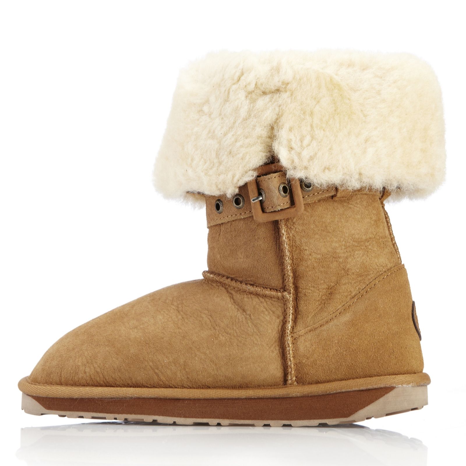 Emu Ladies Mallacoota Mid Calf Sheepskin Boot QVC UK