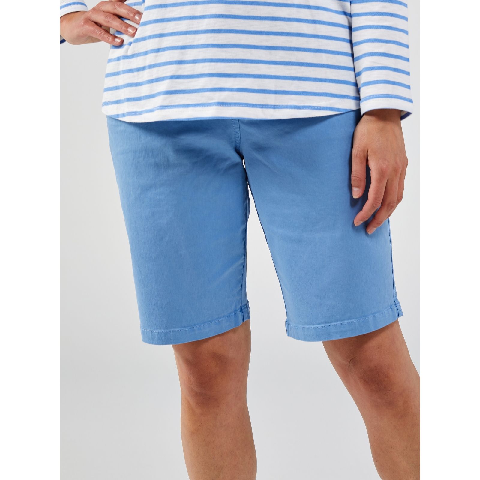 longer length chino shorts