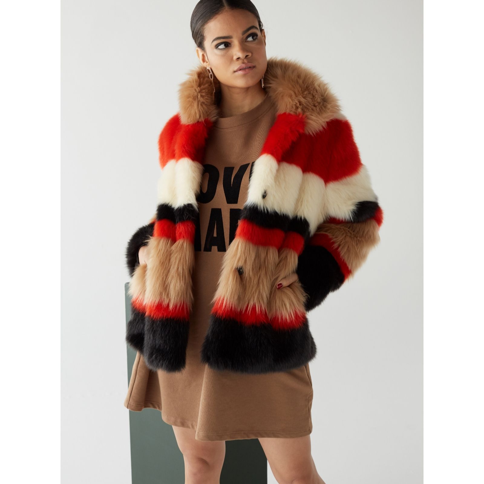 qvc faux fur jackets