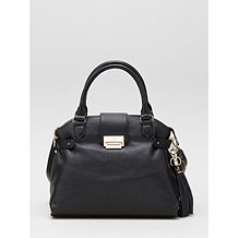  JM Fashion by Julien Macdonald Slouch Zip Top Leather Tote Bag - 194254