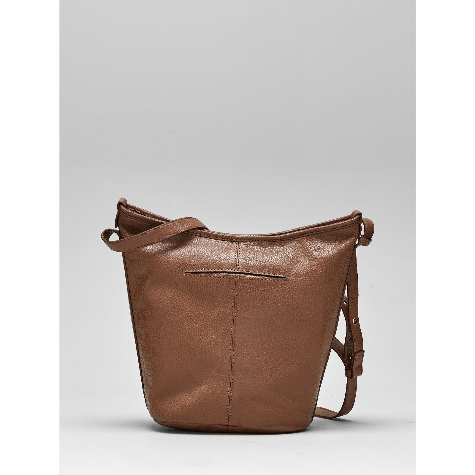 Ashwood Leather Large Pleated Shoulder Bag - QVC UK