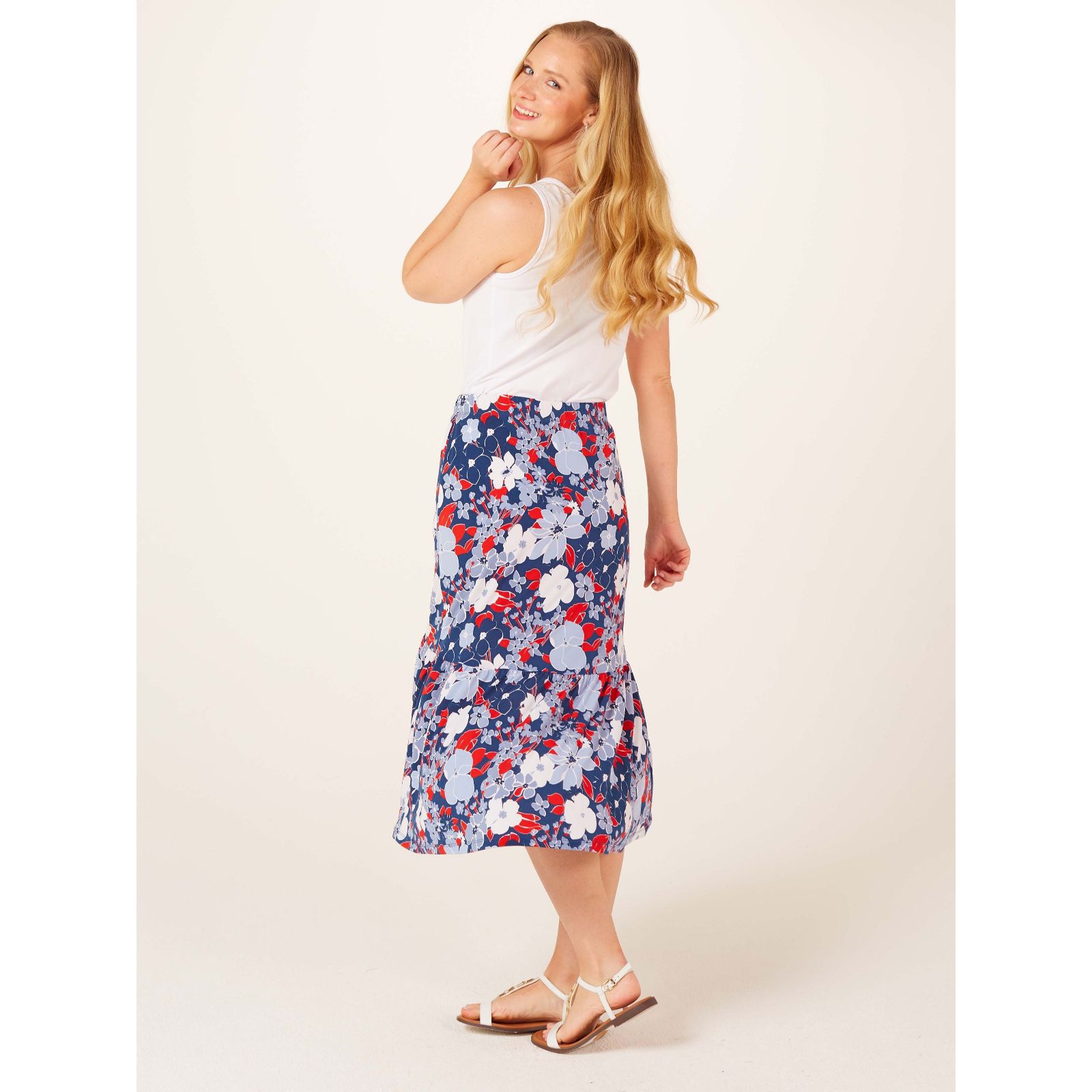 Ruffle mini clearance skirt qvc