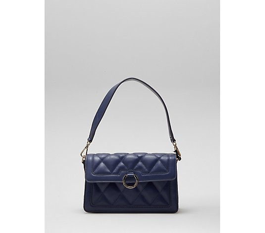 Paul Costelloe Leather Quilted Volte Midi Shoulder