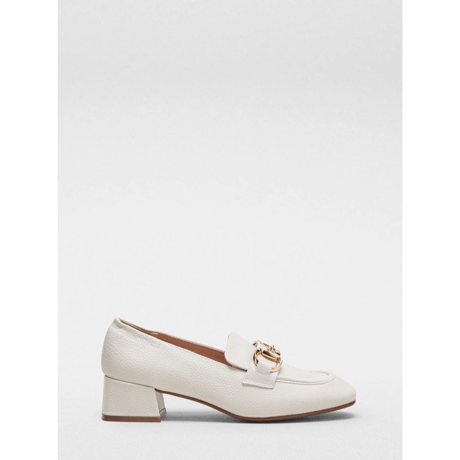 Moda in Pelle Fenet Heeled Loafer - QVC UK