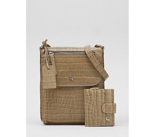 Ashwood Medium Leather Crossbody Bag & Wallet Set