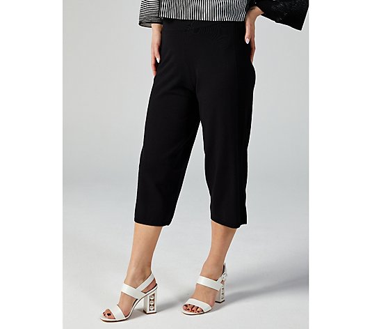 WynneLayers Ribbed Side Panel Cropped Trousers