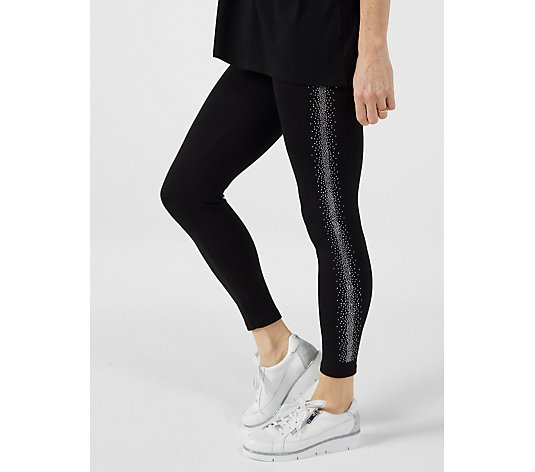 Frank Usher Super Soft Jersey Stretch Leggings with Scatter Studs
