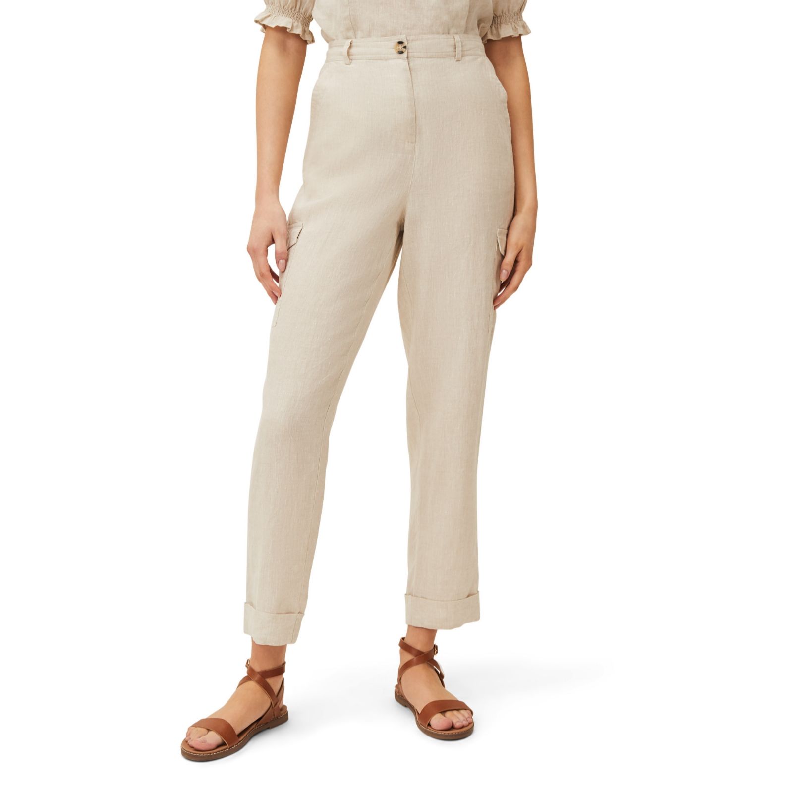 linen cargo trousers