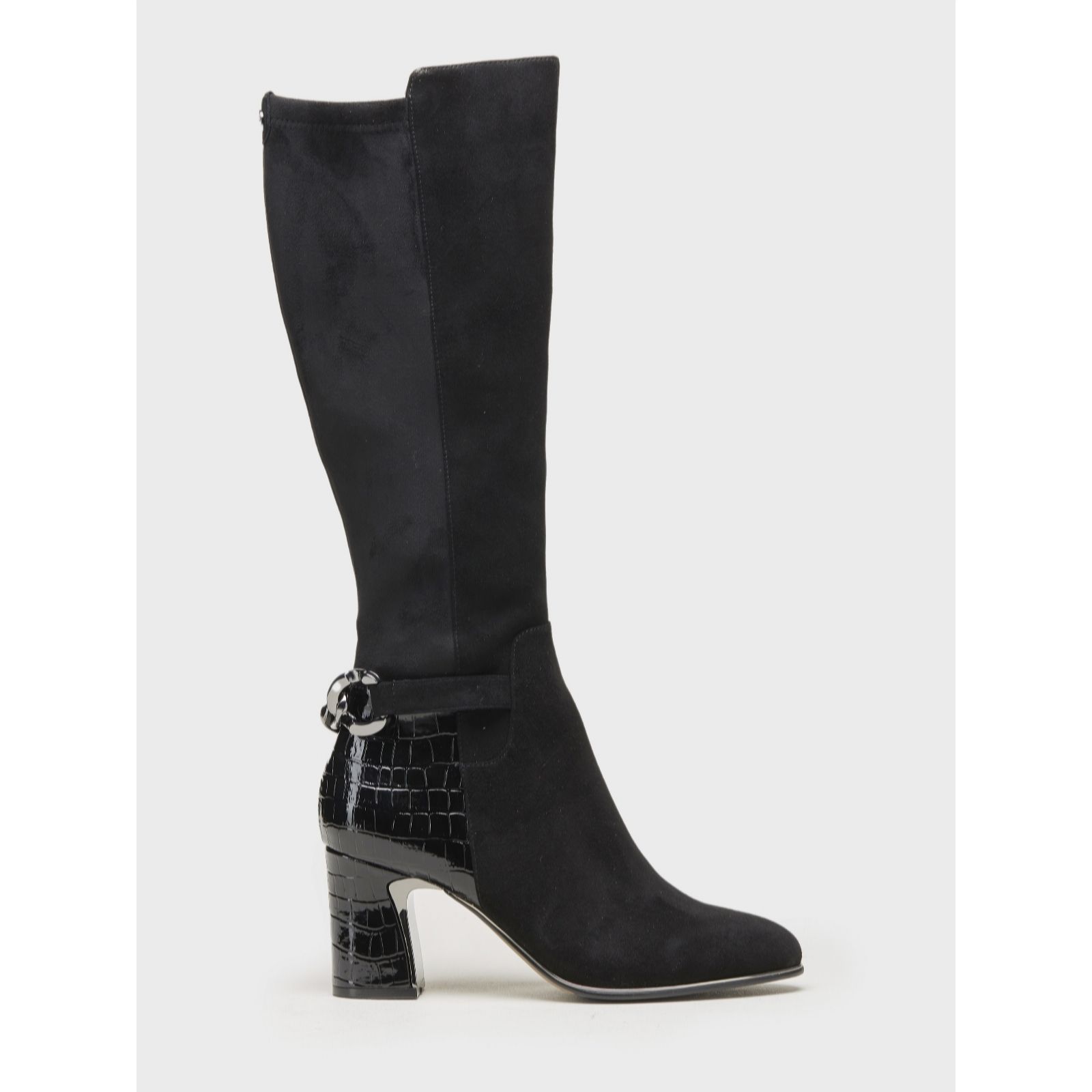 moda in pelle knee boots