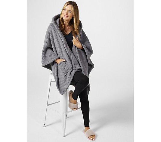 Cozee Home Hooded Cape Wrap