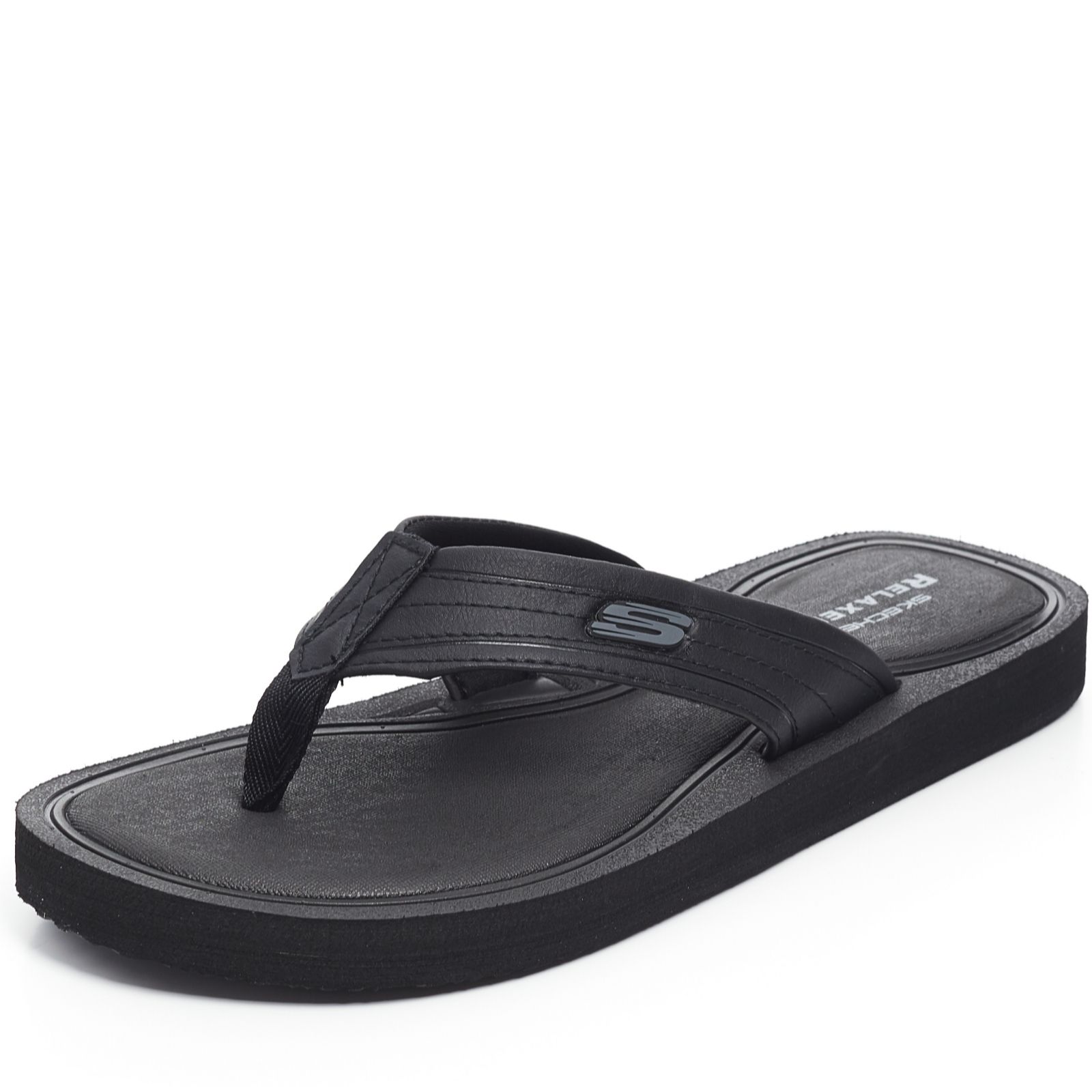 skechers relaxed fit memory foam mens sandals