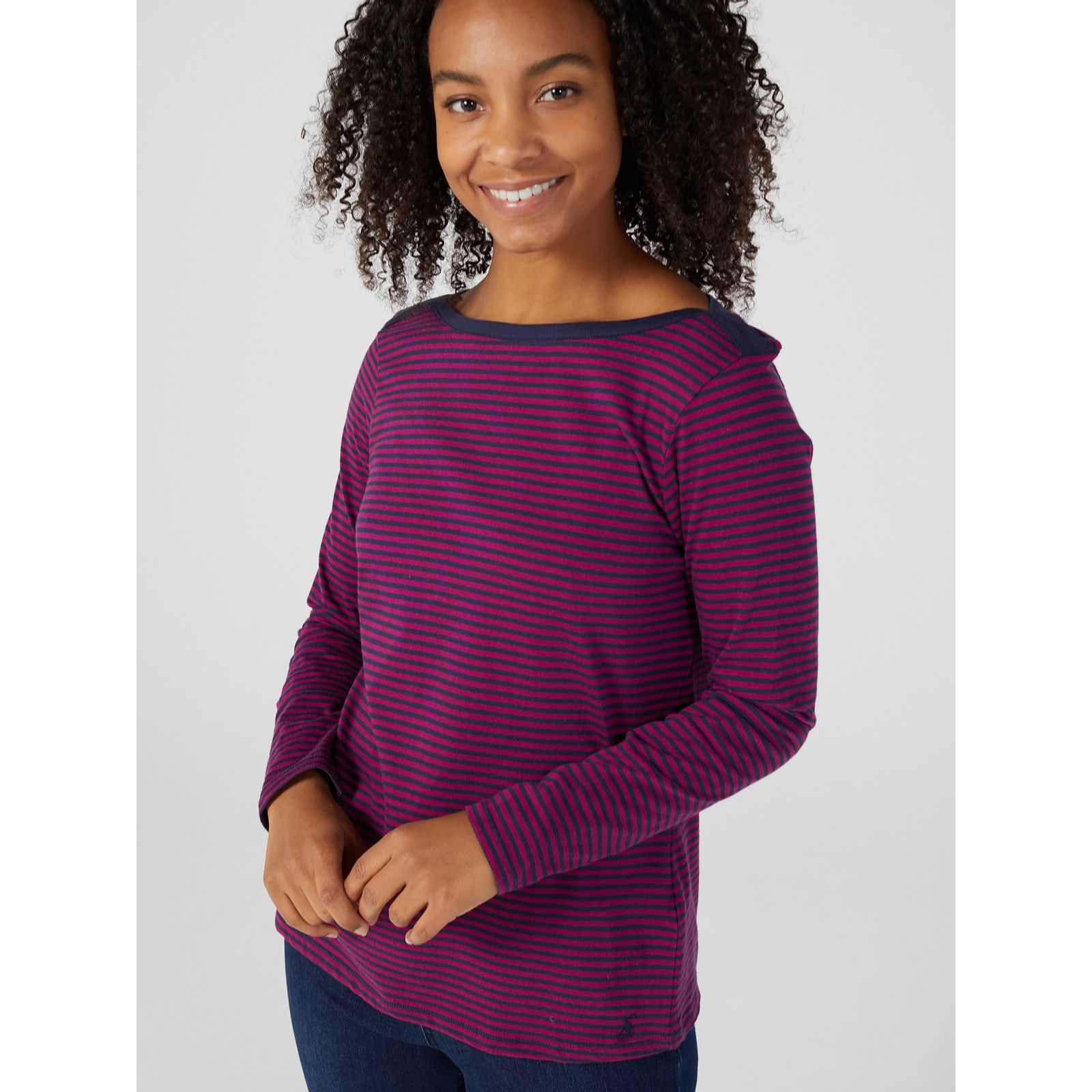 Joules Shelby Envelope Neck Jersey Top