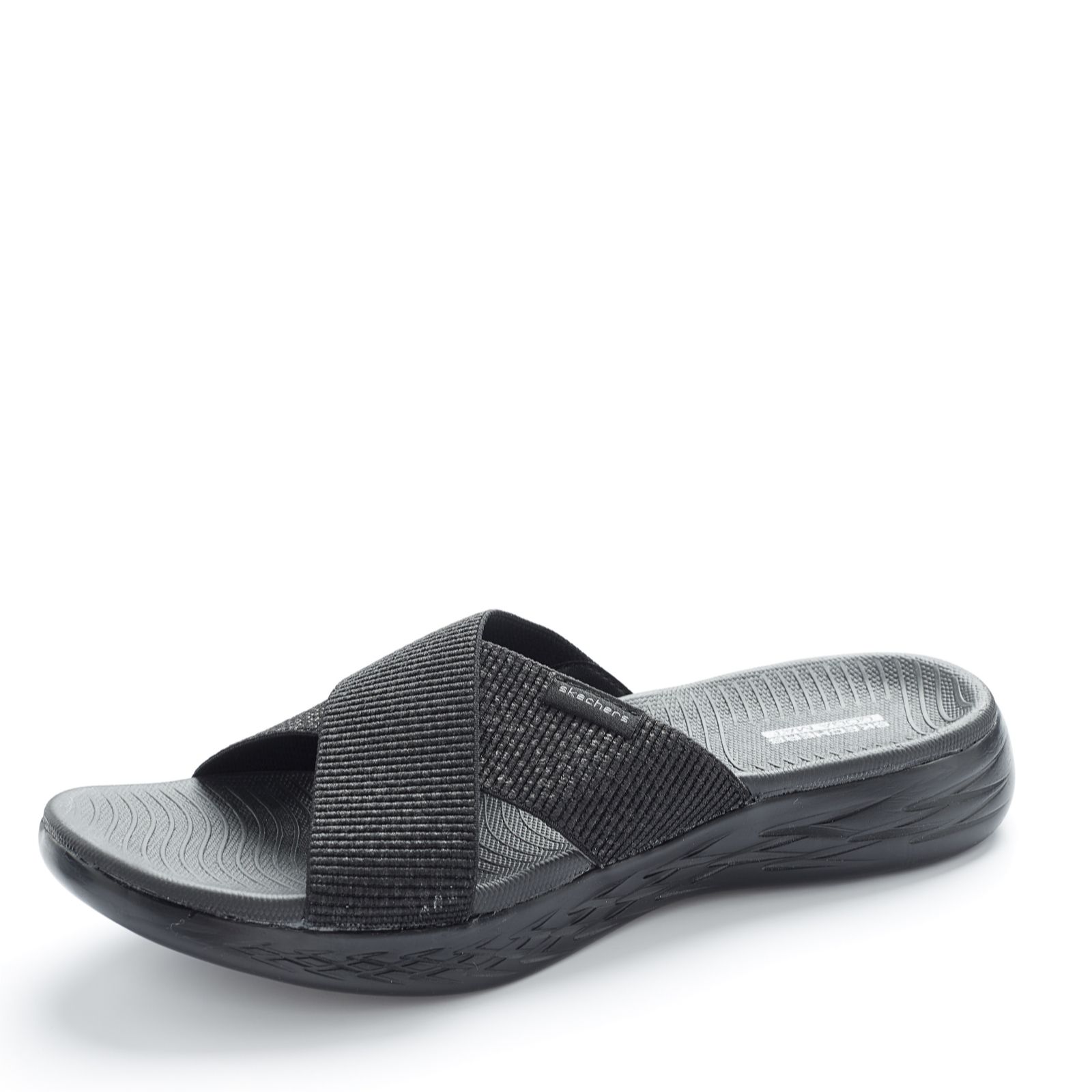 Skechers On The Go 600 Stretch Fit Cross Band Slide Sandal - Qvc Uk