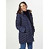 Centigrade Faux Down Coat with Removable Hood