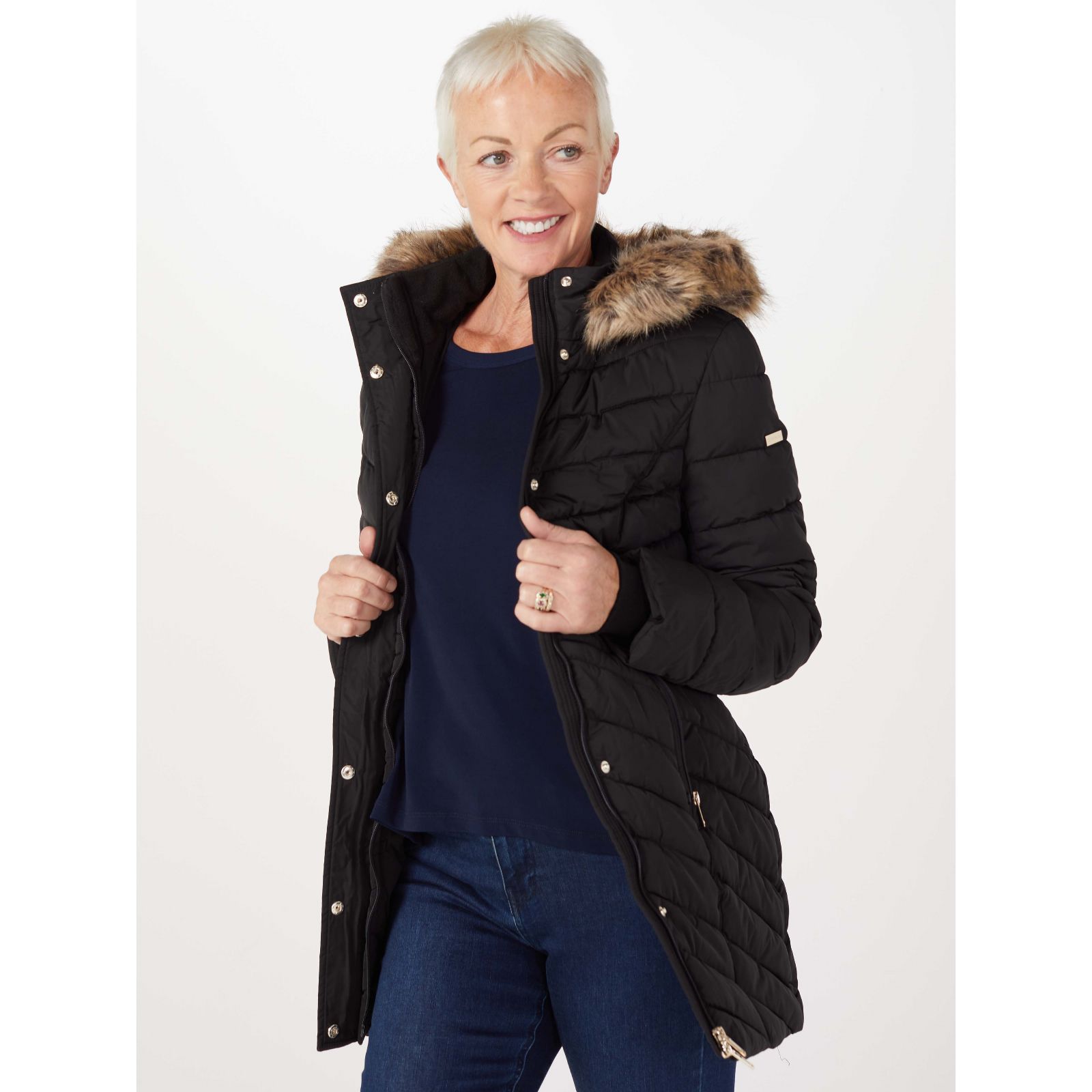 Centigrade velvet puffer clearance jacket