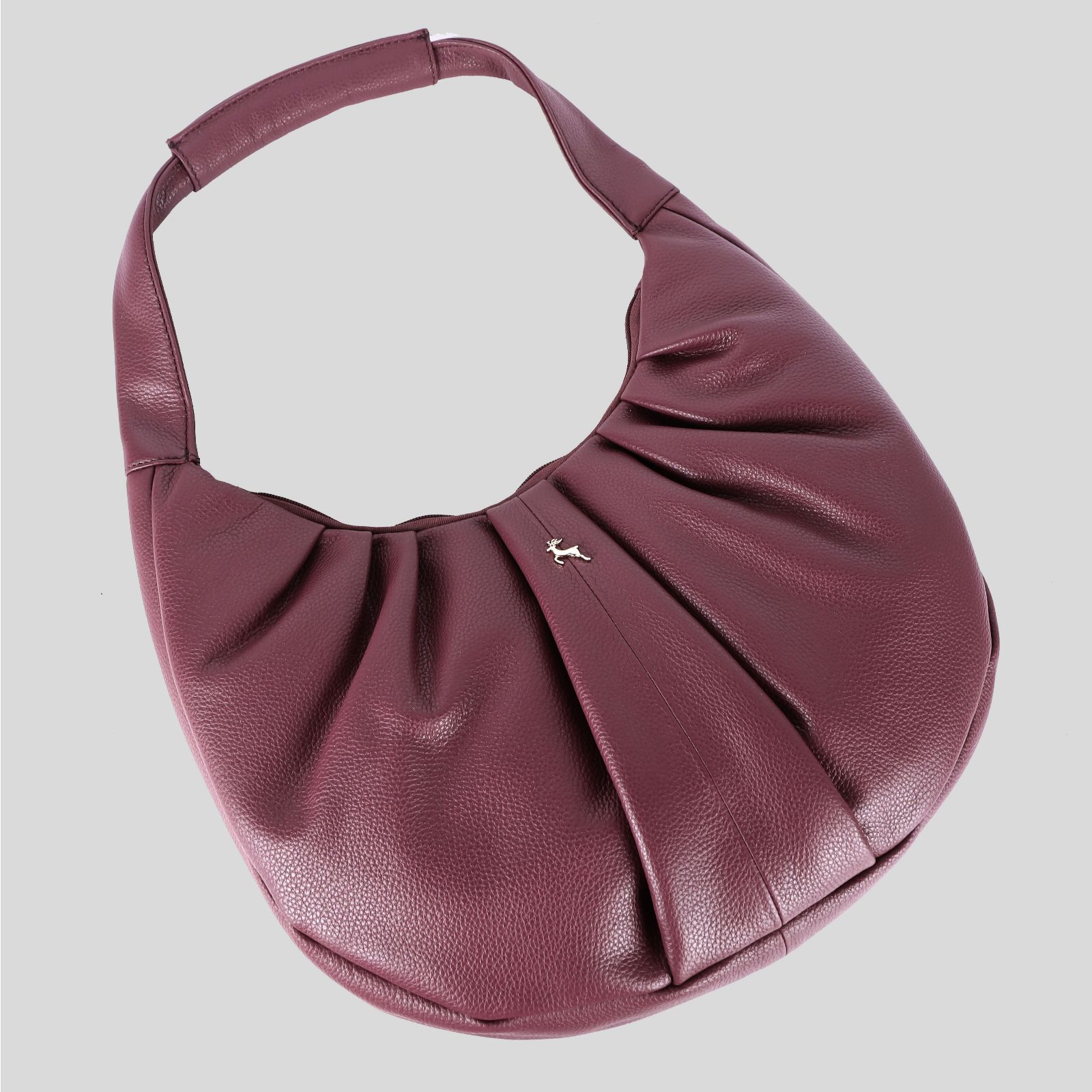 Ashwood Leather Large Pleated Shoulder Bag QVC UK