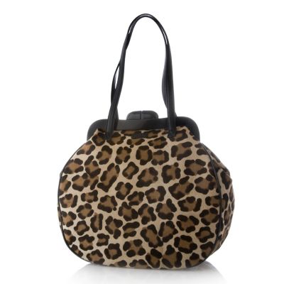 Lulu Guinness Leopard Large Pollyanna Bag - QVC UK