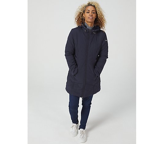 Centigrade Mid Length Coat with Fleece Hood