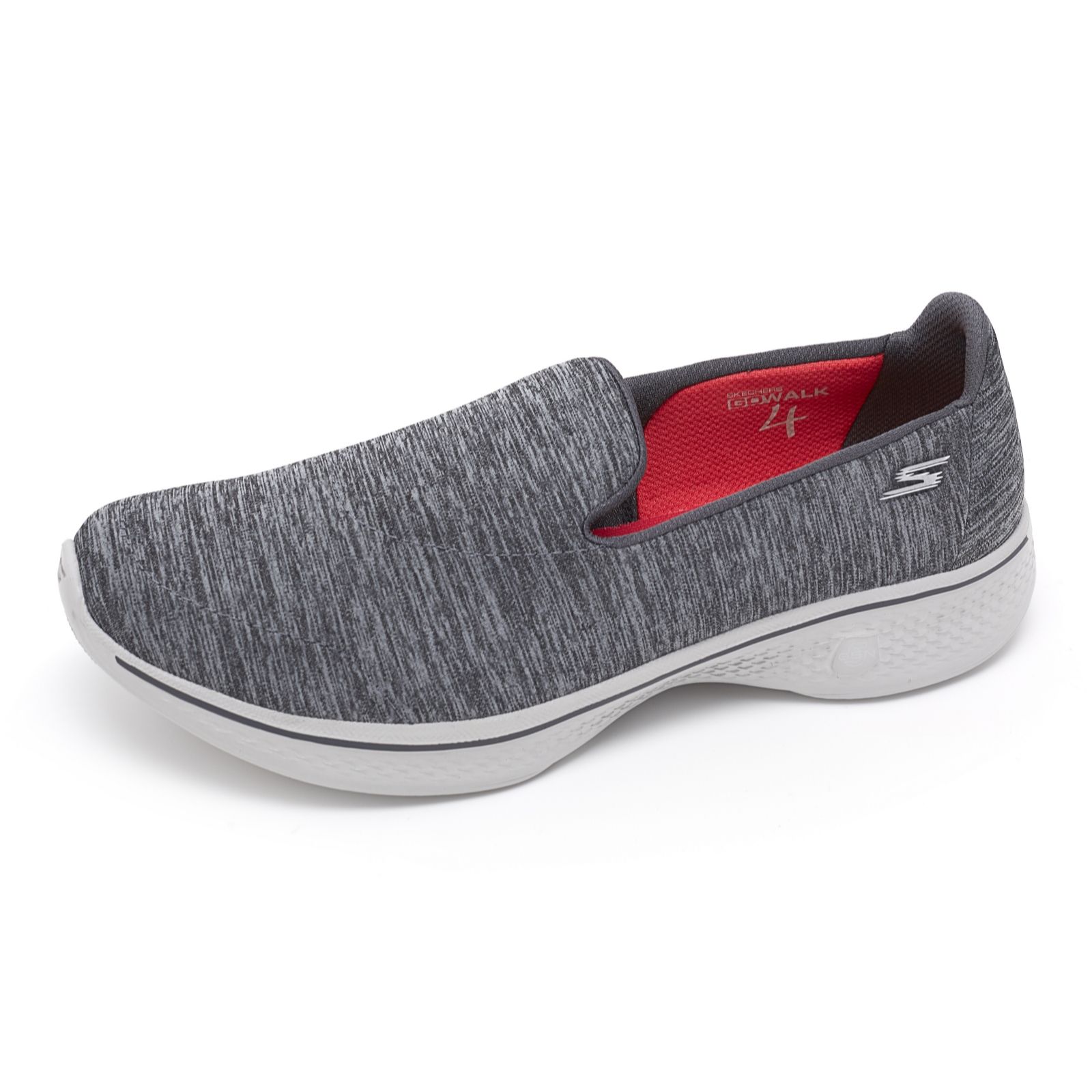 Skechers GOwalk 4 Achiever Heathered Mesh Slip On Shoe - QVC UK