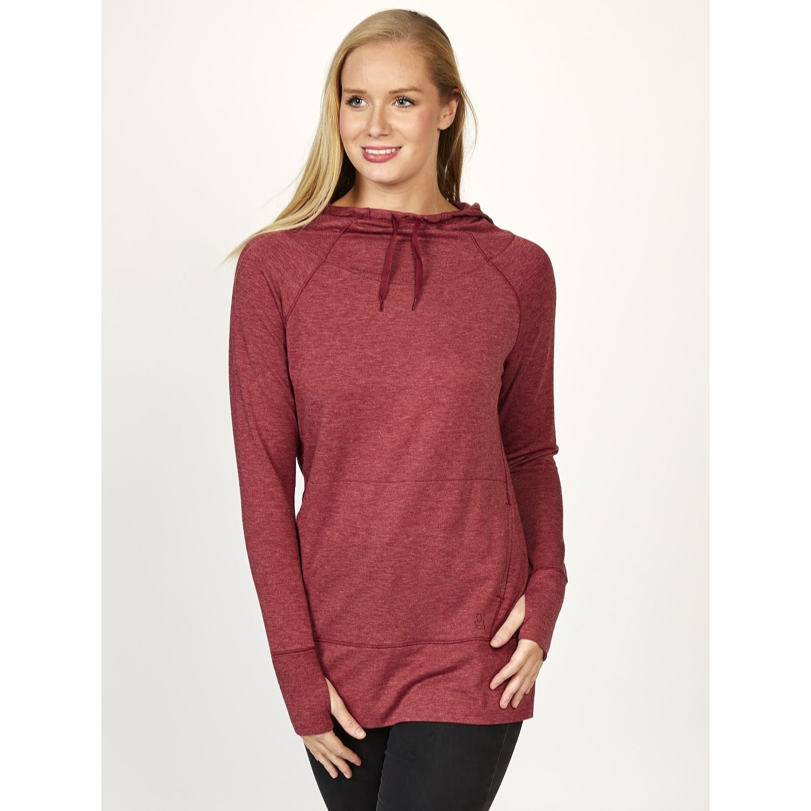 Cuddl Duds Comfortwear Hooded Tunic with Front Pocket Detail - Page 1 ...