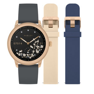 Radley Series 7 Round Dial Smart Watch with 3 Interchangeable Straps - 196268