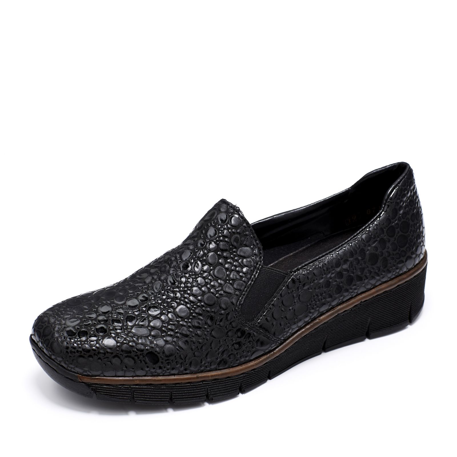Rieker Leather Slip On Shoe - QVC UK
