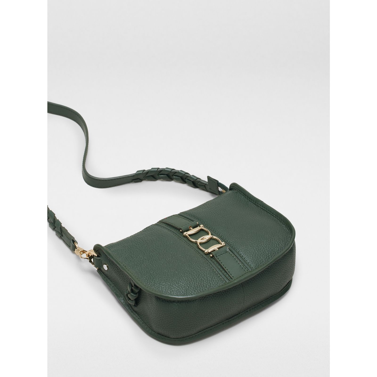 Paul Costelloe Double Stirrup Leather Crossbody Bag QVC UK