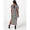 Badgley Mischka Angle Sleeve Stripe Dress, 1 of 3