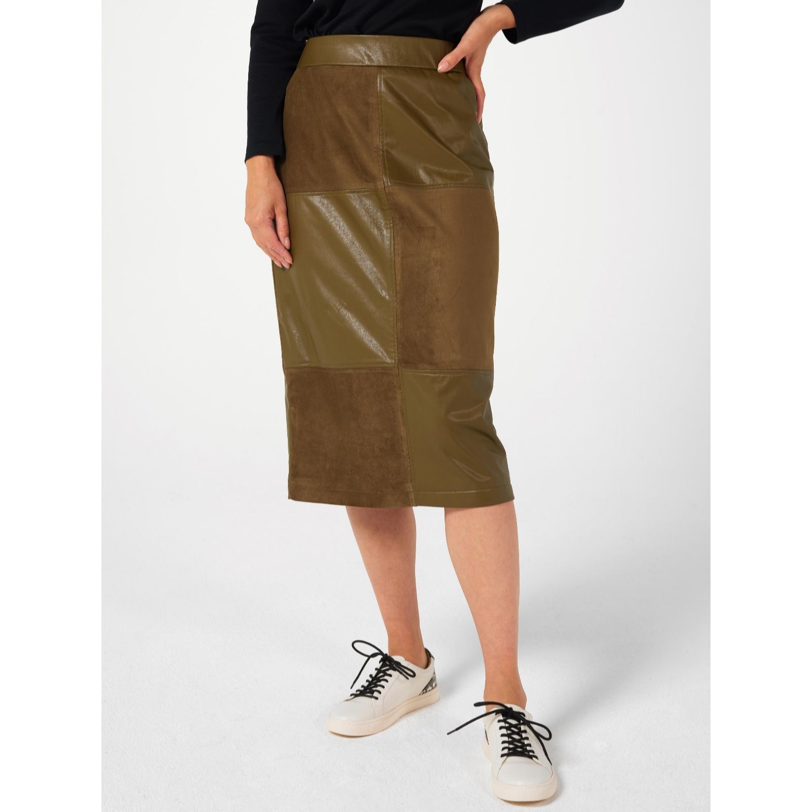 Brown pencil skirt clearance qvc