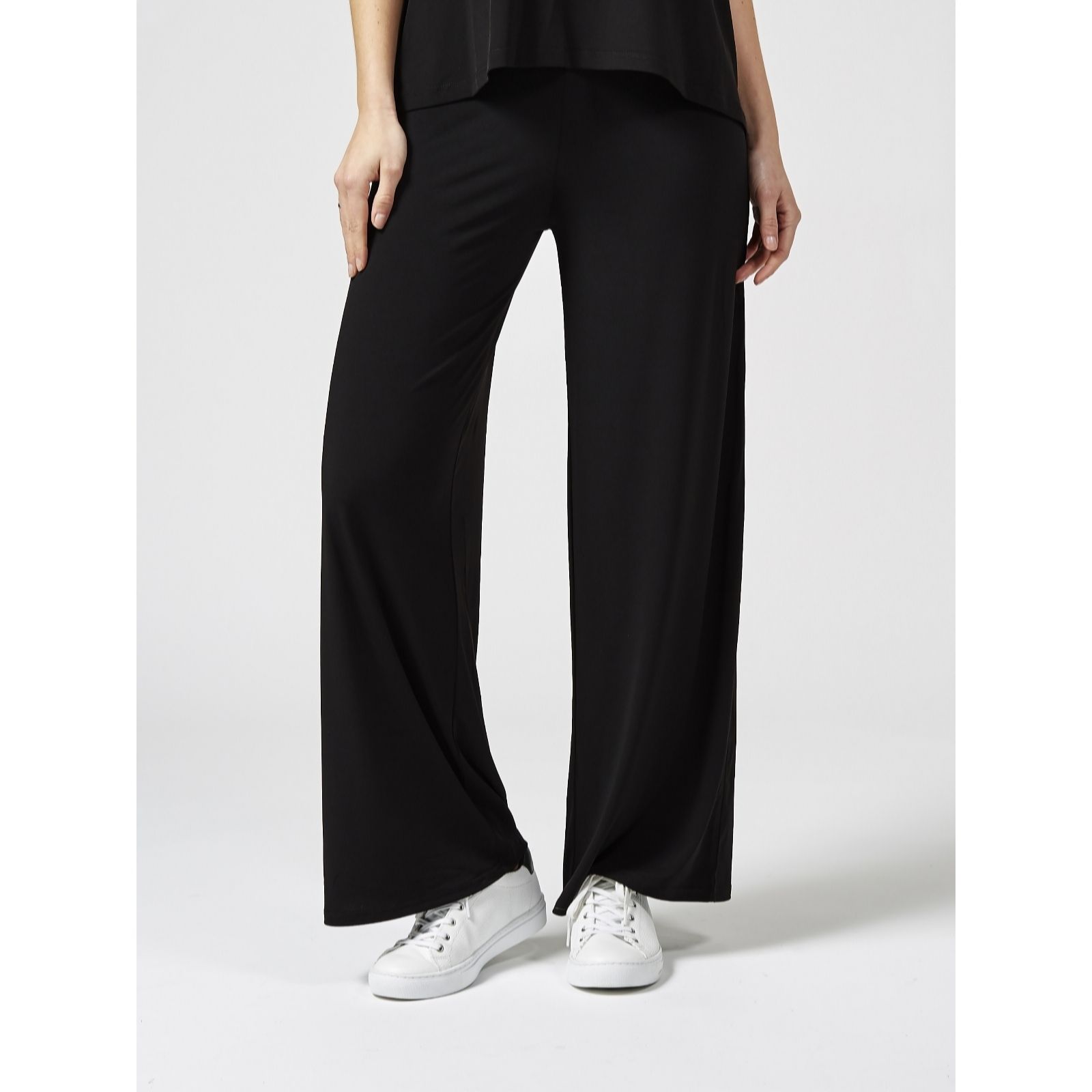 Outlet Palazzo Trousers with Elasticated Waist Petite by Michele Hope ...