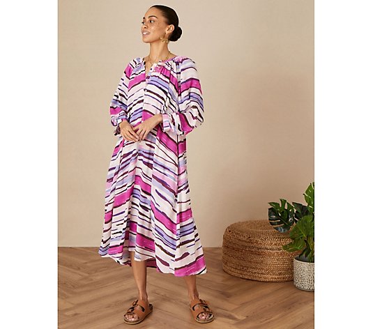 Monsoon Gelato Stripe Sustainable Dress