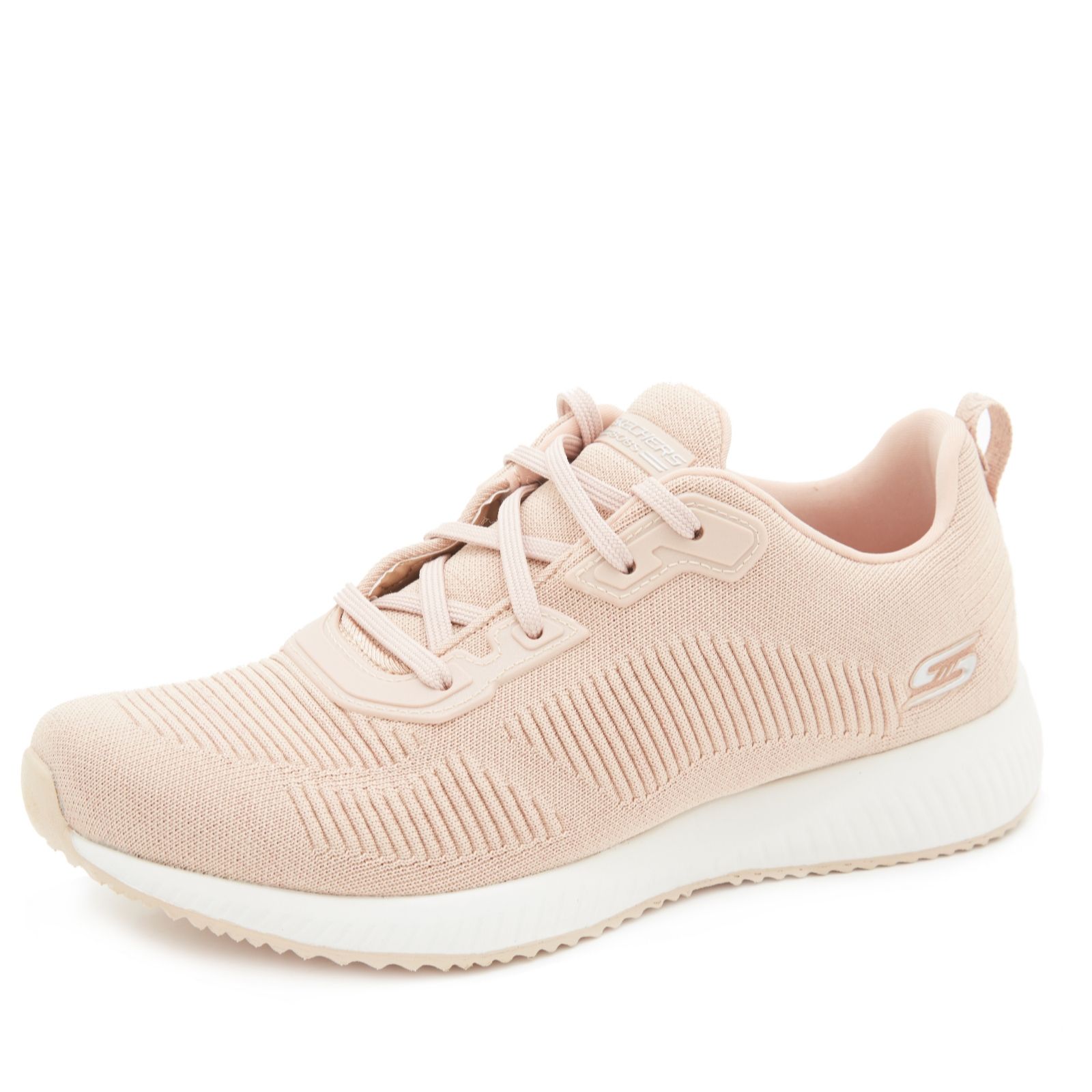 Skechers Bobs Squad Total Glam Lace Up Trainer - QVC UK