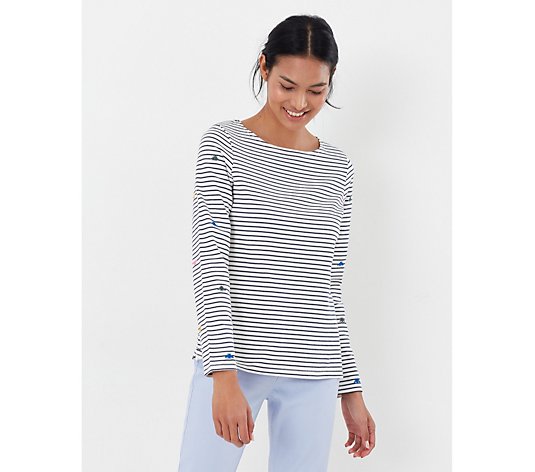 Joules Harbour Emb Long Sleeve Jersey Top