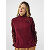 Cuddl Duds Fleece with Stretch Zip Mock Neck Pullover, 3 of 5