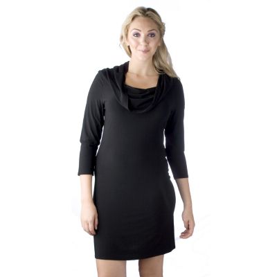 Tiana B 3 4 Sleeve Cowl Neck Dress QVC UK