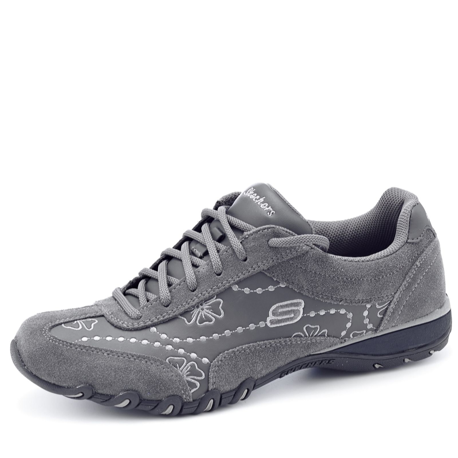 montar fuga estudio Outlet Skechers Speedsters Suede Lace Up Trainer w/ Dot and Floral  Embroidery - QVC UK